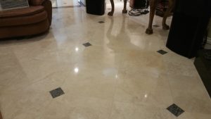 marble floor with inlay